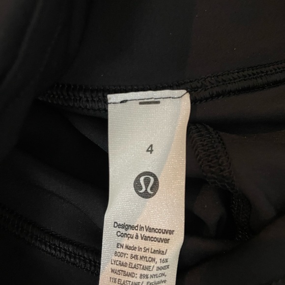 NWT Lululemon Fast and Free HR Tight 25” With Pockets in Black Size 4 - Picture 9 of 12